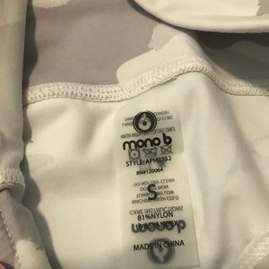 Mono B white camo leggings